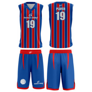 OG Striped Sublimated Basketball Jersey Set – 100% Polyester Interlock Fabric Team Uniform