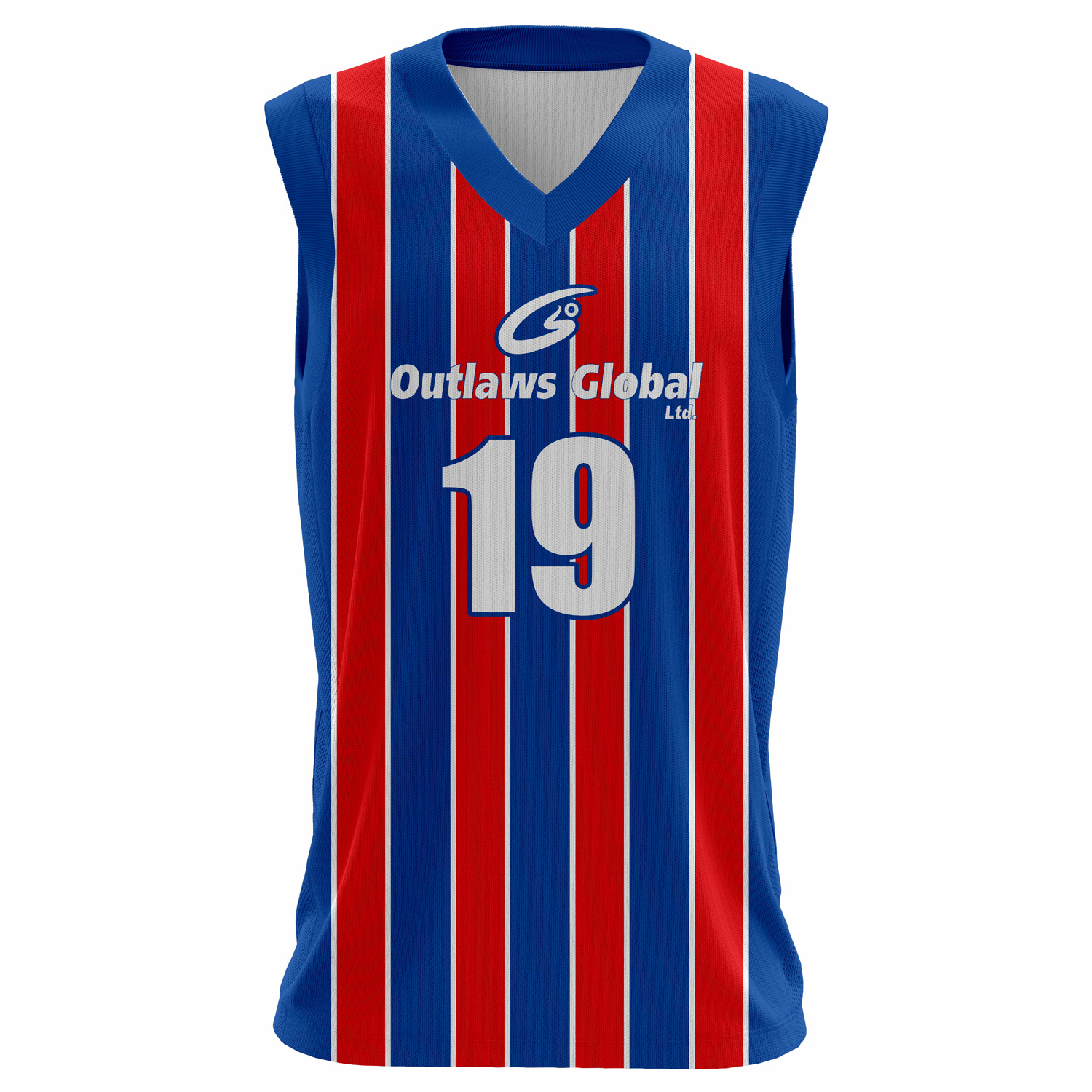 OG Striped Sublimated Basketball Jersey Set – 100% Polyester Interlock Fabric Team Uniform - Image 2
