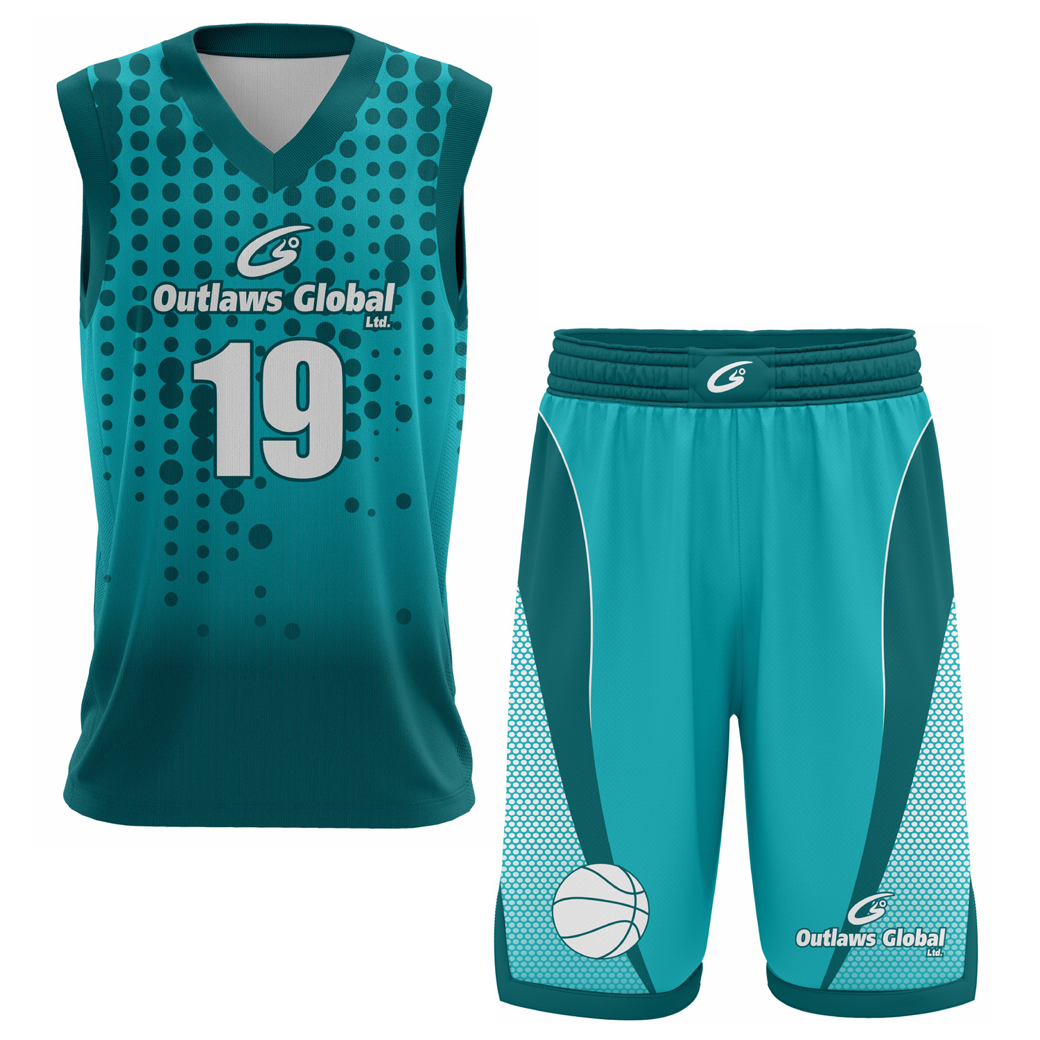 Outlaws Global Ltd. Basketball Away Uniform Suit