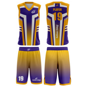 Custom Made Sublimated Basketball Jersey Set – Polyester Air Mesh Team Uniform