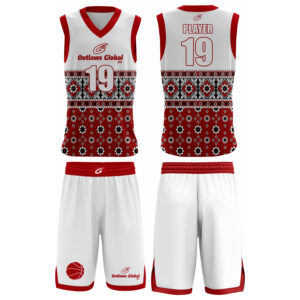 Floral Pattern Sublimated Basketball Jersey Set – Speedo Performance Fabric Team Uniform
