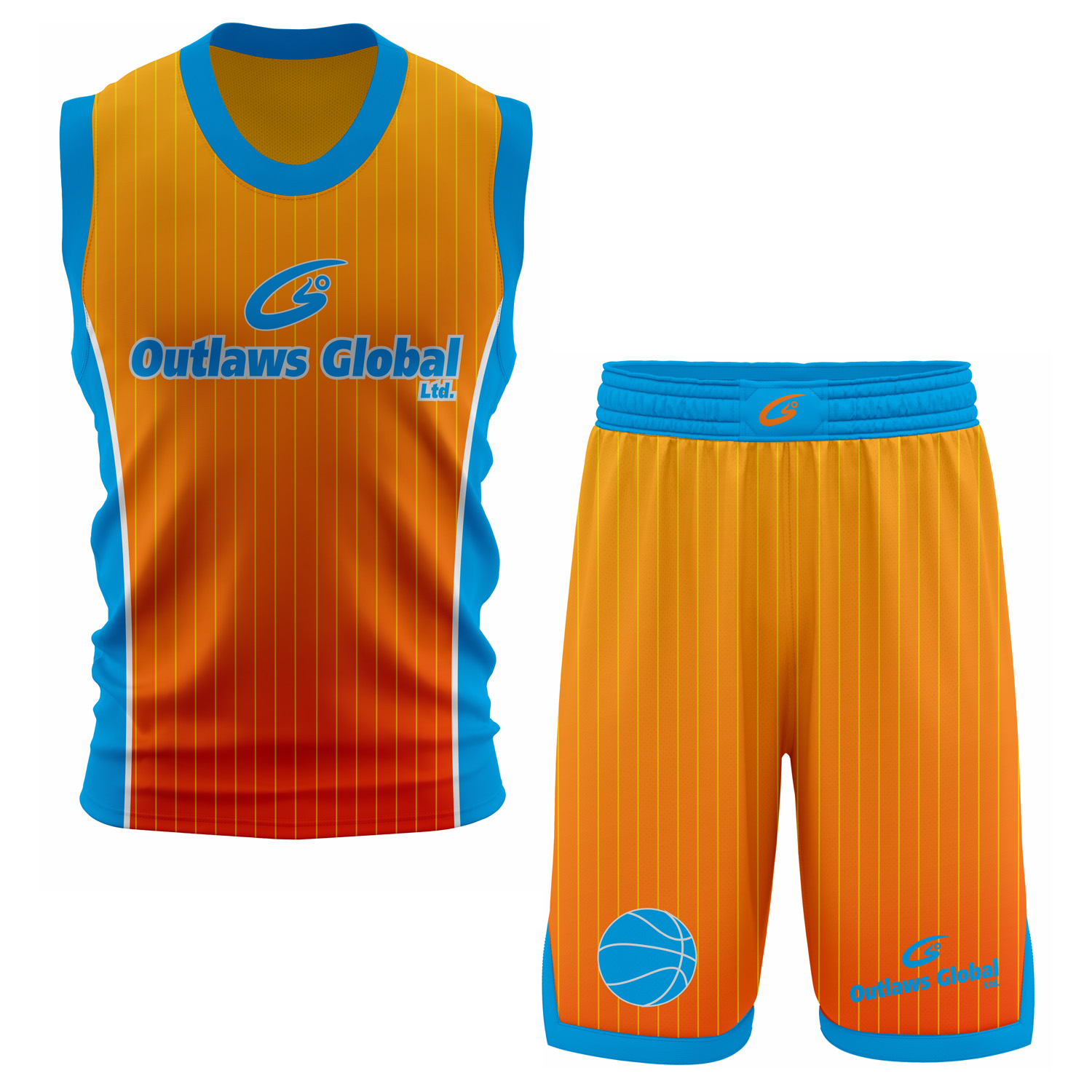 Custom Design Sublimated Basketball 100% Polyester Air Mesh – Roun Neck Team Uniform - Image 6