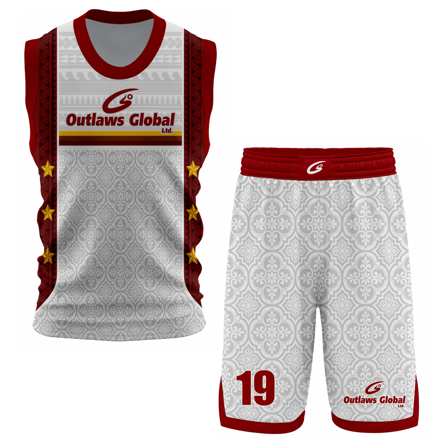 100% Polyester Air Mesh Custom Design Sublimated Basketball Uniform – Round Neck Team Uniform - Image 6