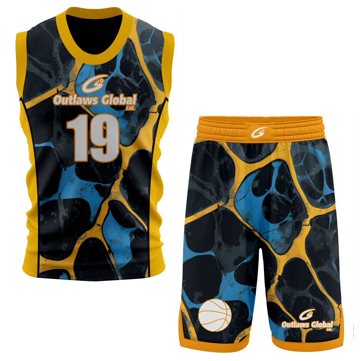 100% Micro Polyester Interlock Custom Design Sublimated Basketball Uniform – Roun Neck Team Uniform - Image 6