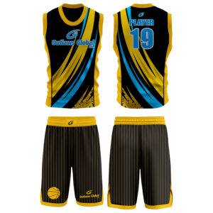100% Polyester Air Mesh Round Neck Team Uniform - Custom Design Sublimated Basketball Uniform