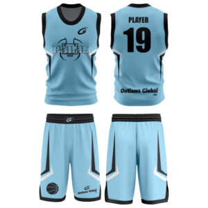 100% Polyester Interlock Round Neck Team Uniform - Custom Design Sublimated Basketball Uniform