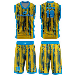 Soft-touch Moisture-wicking Round Neck Team Uniform - Custom Design Basketball Uniform