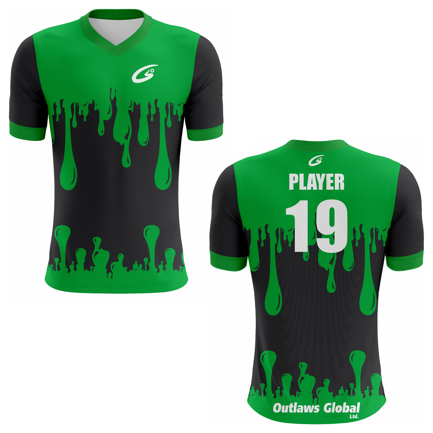 Outlaws Global Ltd. Basketball V-Neck Shirts