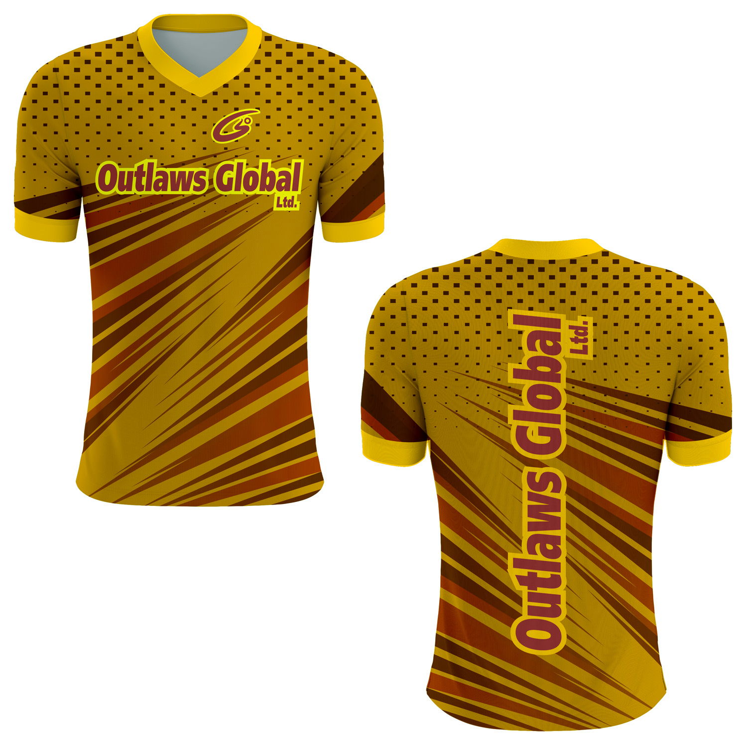 Outlaws Global Ltd. Basketball V-Neck Shirts