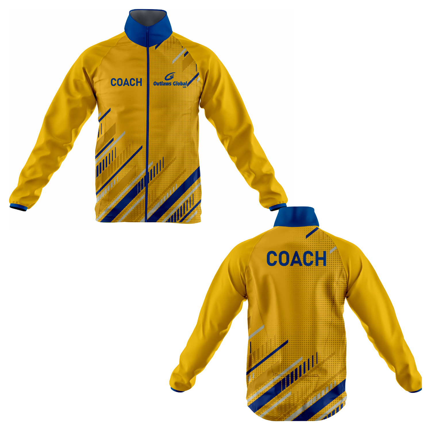 Outlaws Global Ltd. Baketball Coach Jacket.