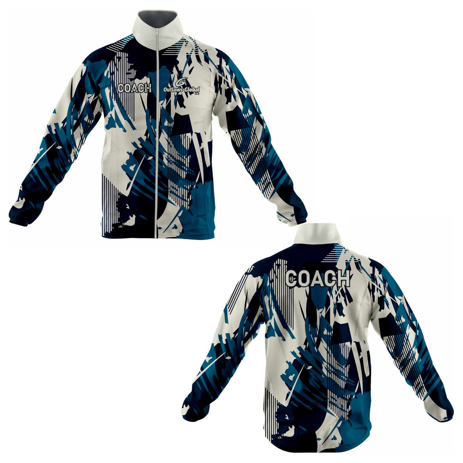 Outlaws Global Ltd. Baketball Coach Jacket.