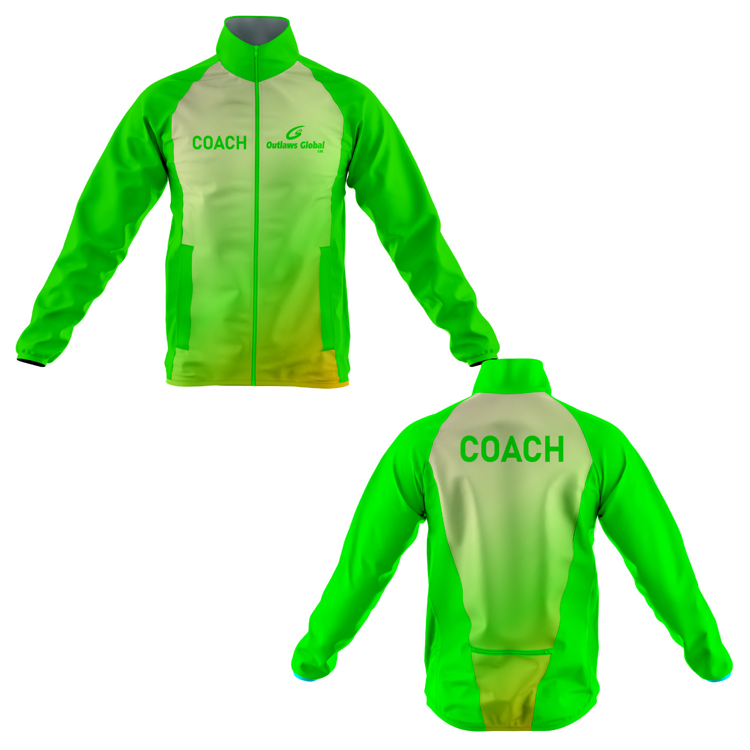 Outlaws Global Ltd. Baketball Coach Jacket.