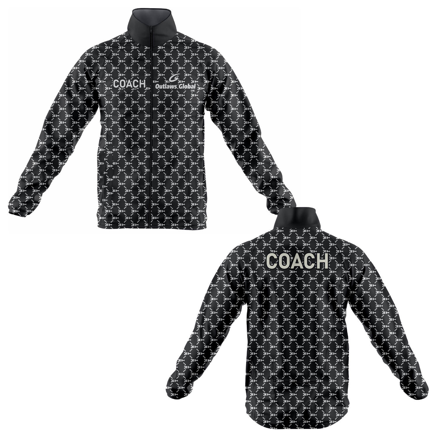 Outlaws Global Ltd. Baketball Coach Jacket.