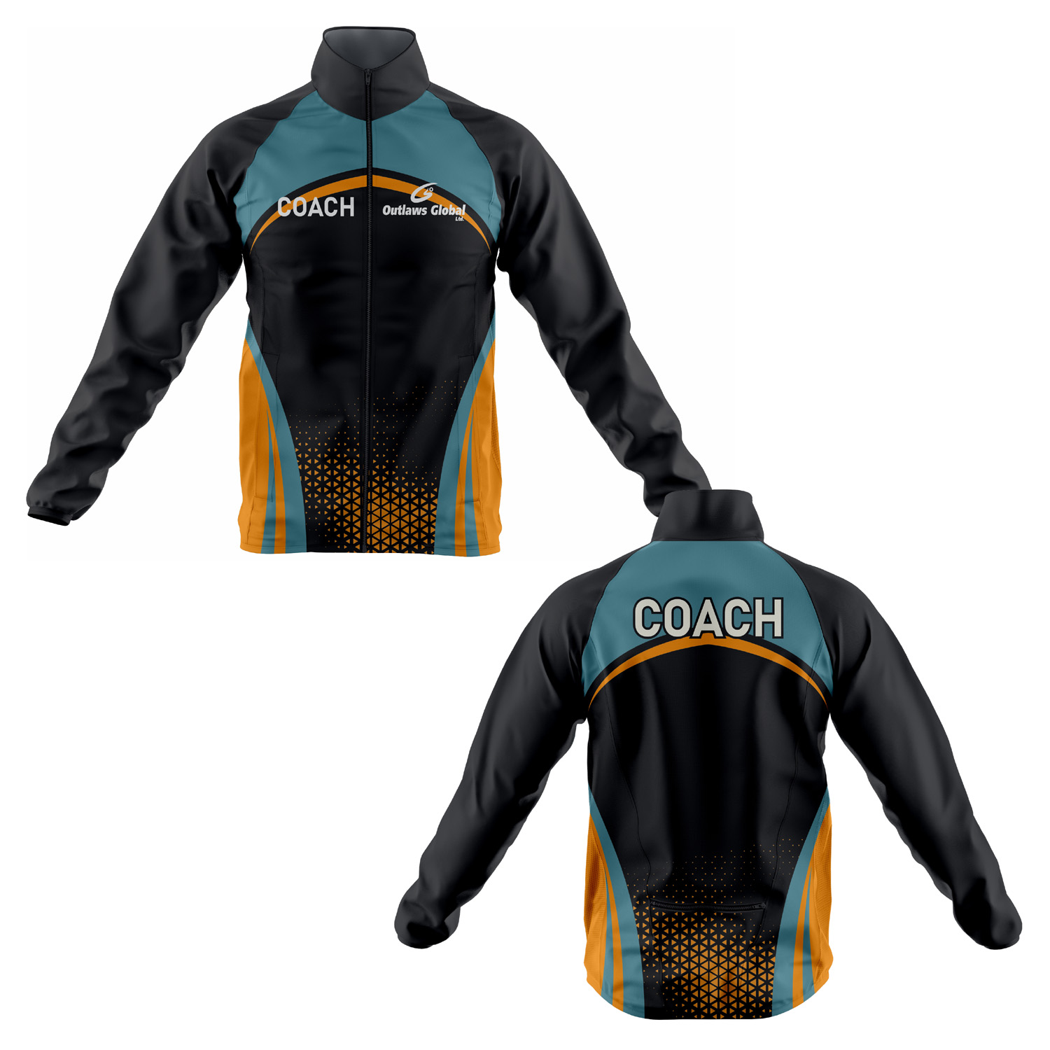 Outlaws Global Ltd. Baketball Coach Jacket.