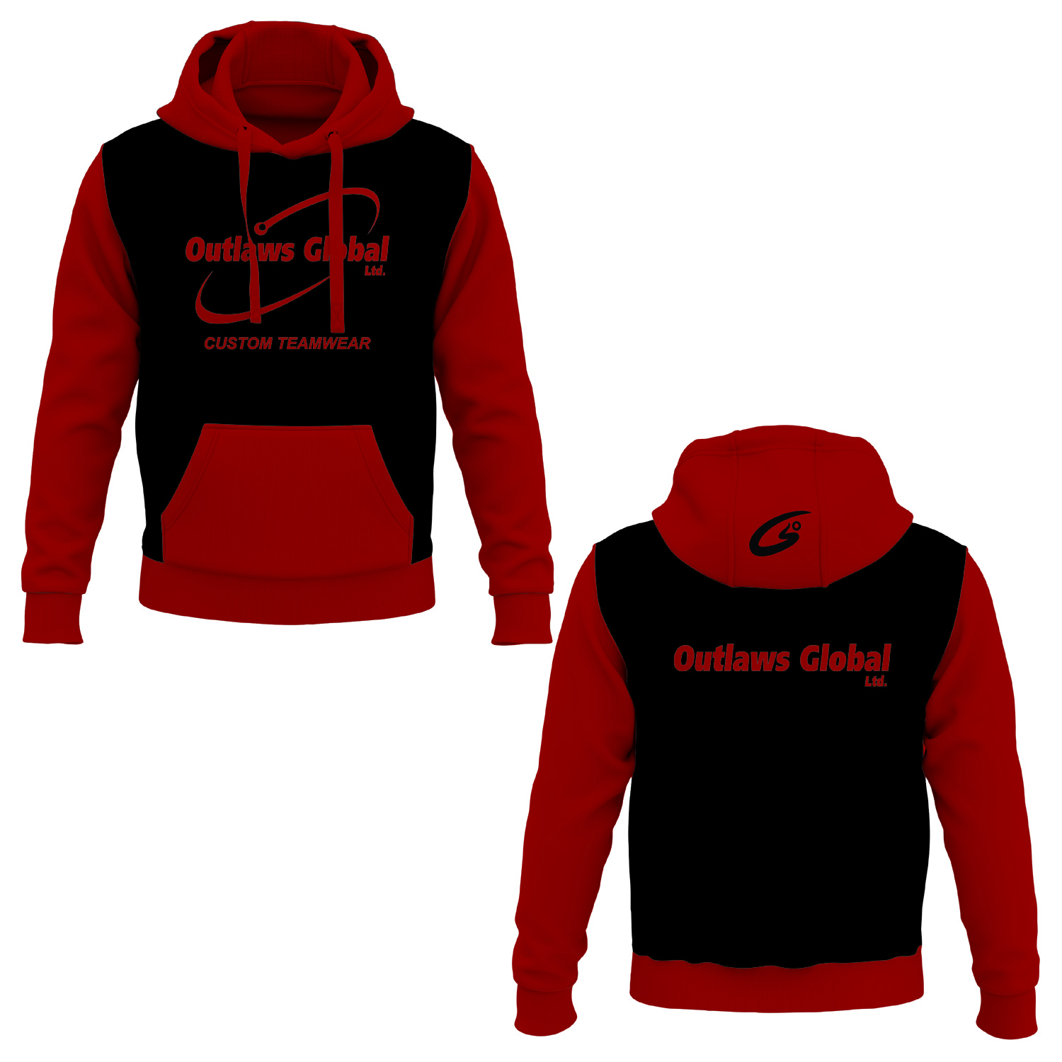 Outlaws Global Ltd. Basketball Pullover Hoodies.