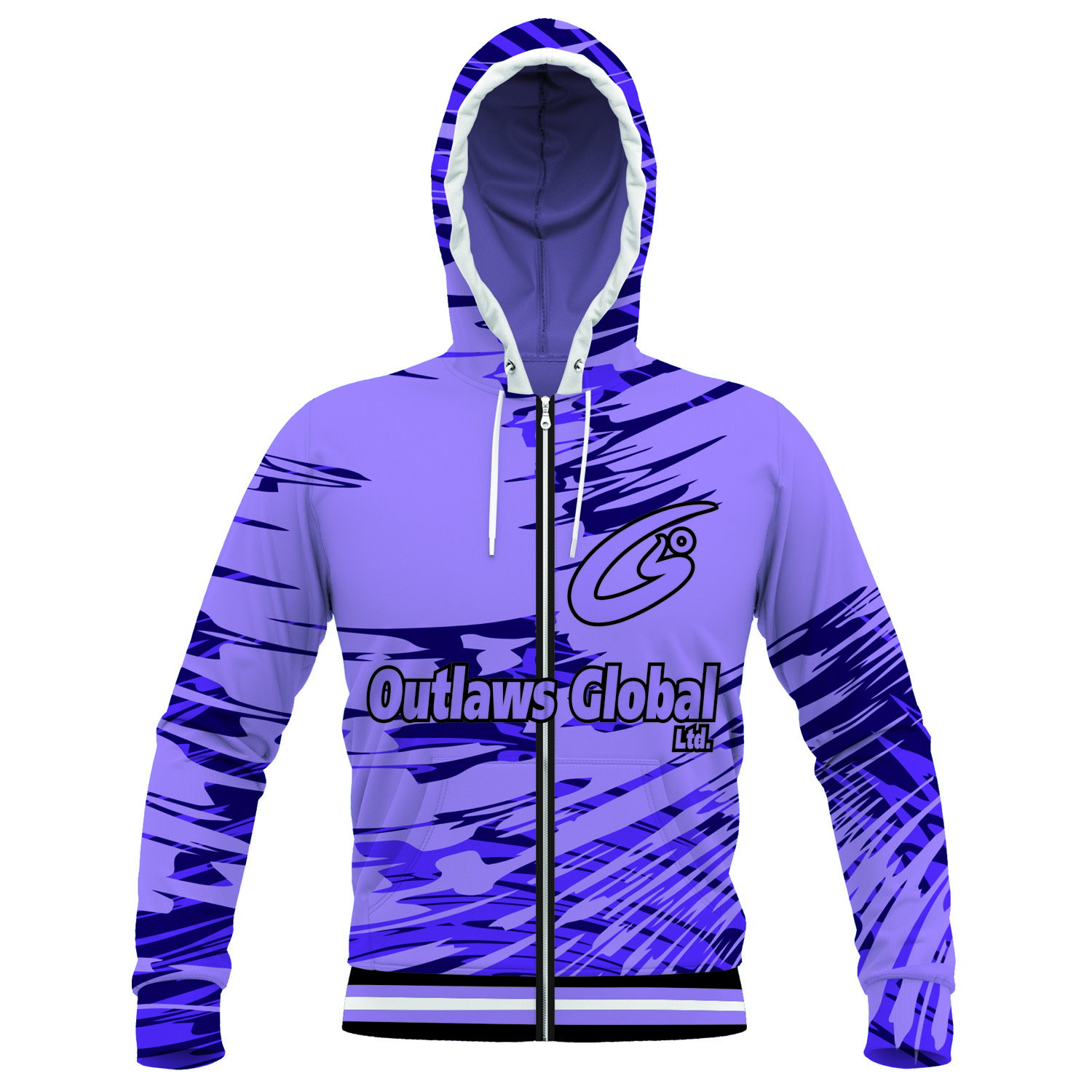 Cotton Fleece Basket Ball Zipper Hoodies - Basketball Zipper Hoodies Manufacturer - Image 2