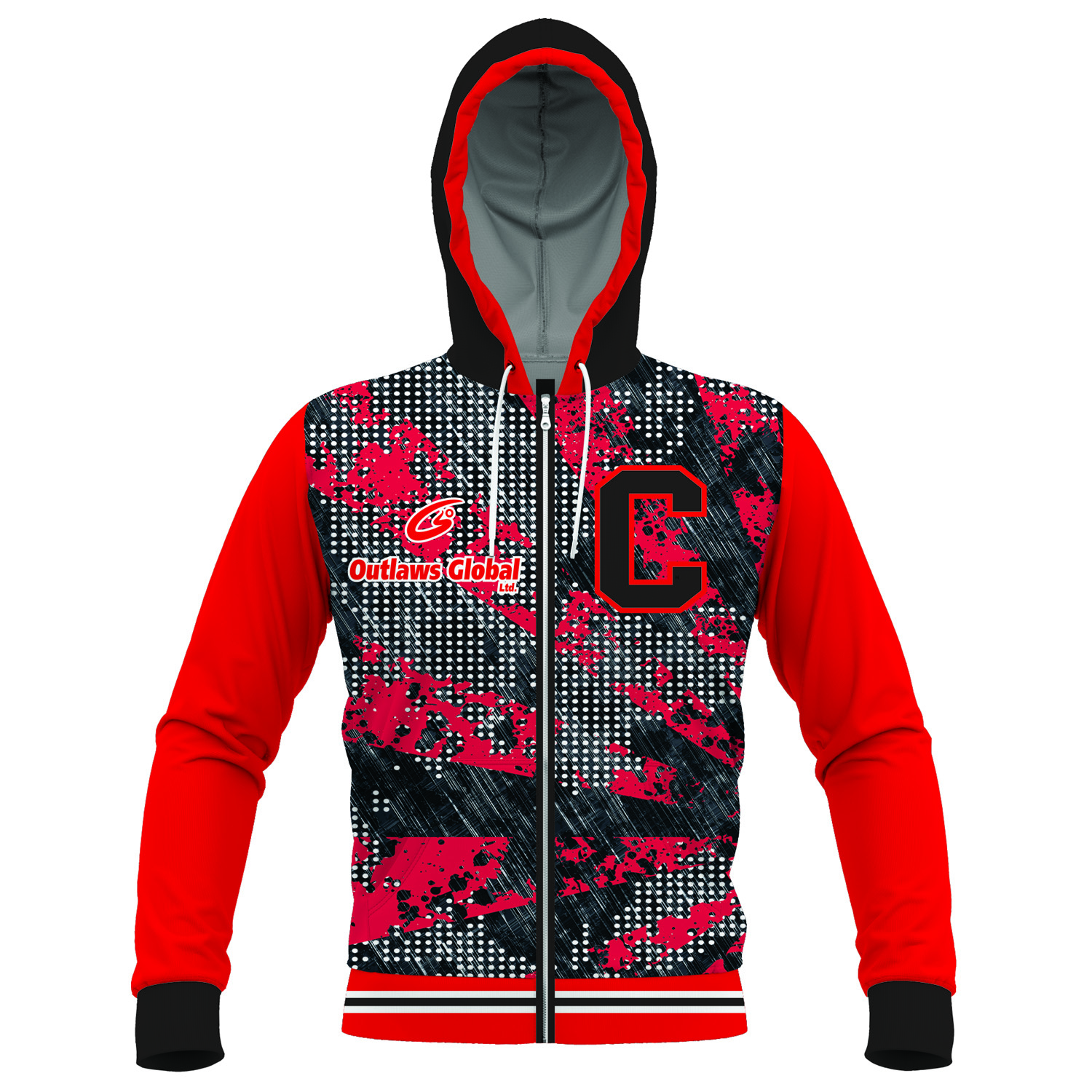 Manufacturer of Poly-Cotton Fleece Basket Ball Zipper Hoodies - Basketball Zipper Hoodies - Image 2