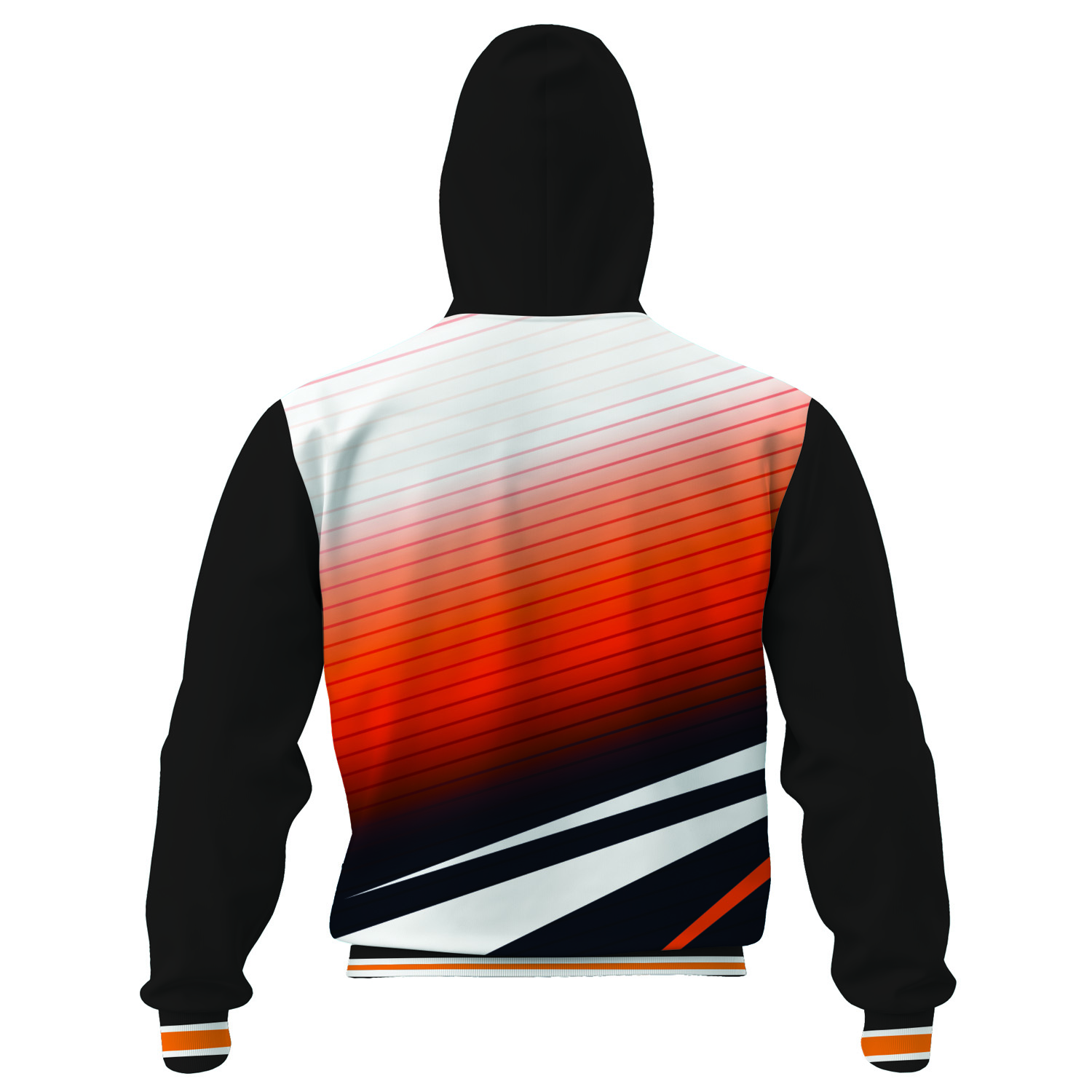 Polyester / Lycra Basket Ball Zipper Hoodies - Basketball Zipper Hoodies Manufacturer - Image 3