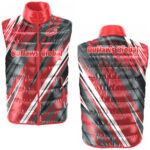 Custom Soccer football half sleeve puffer jackets