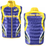 Custom Soccer football half sleeve puffer jackets