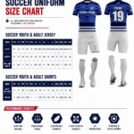 Outlaws Global Ltd, Soccer Uniforms Size Chart