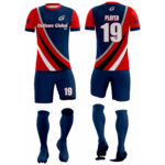 Polyester Bird Eye Mesh Soccer Team Uniform