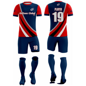 Polyester Bird Eye Mesh Soccer Team Uniform