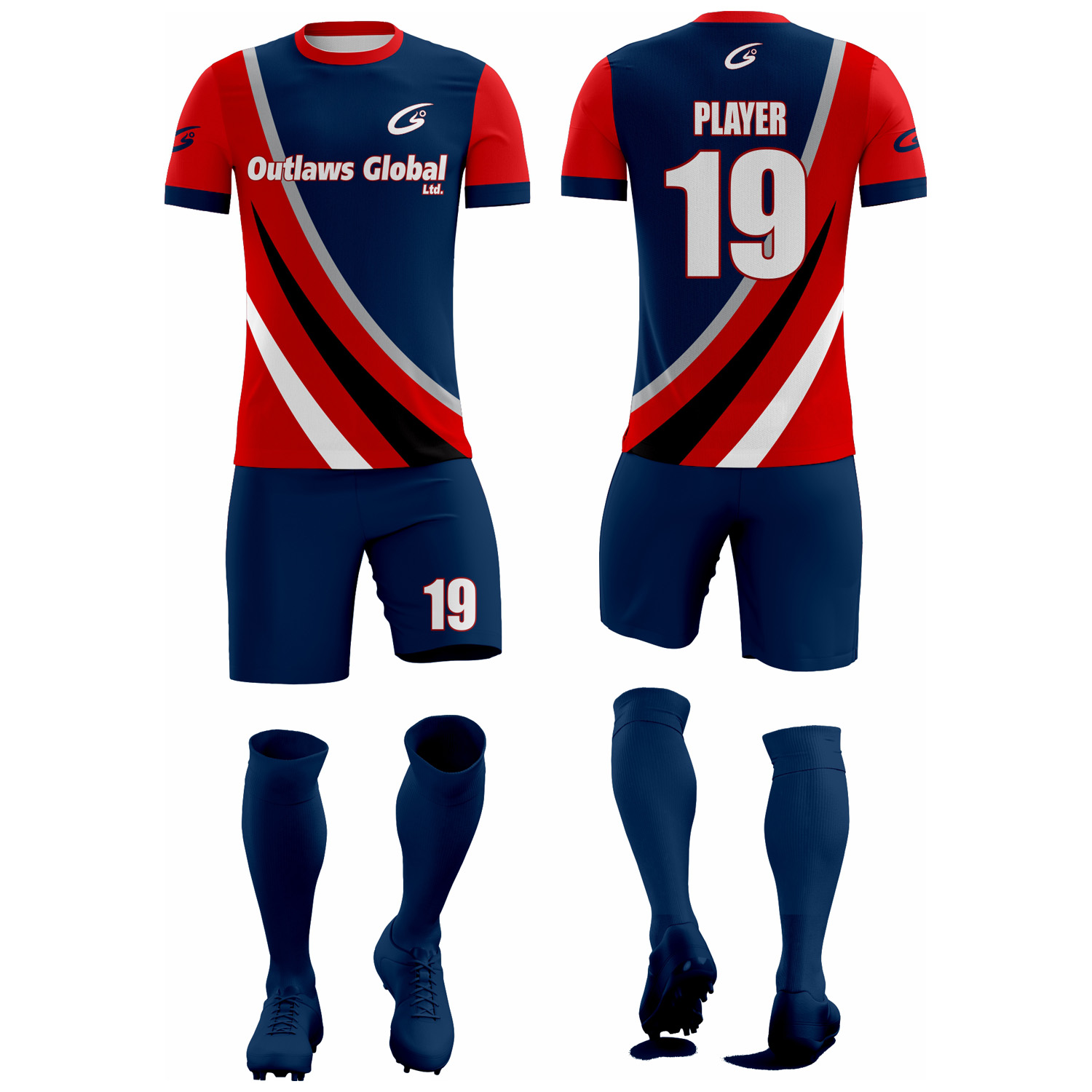 Polyester Bird Eye Mesh Soccer Team Uniform