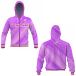 Embroidered football zip hoodie logo outlaws global ltd