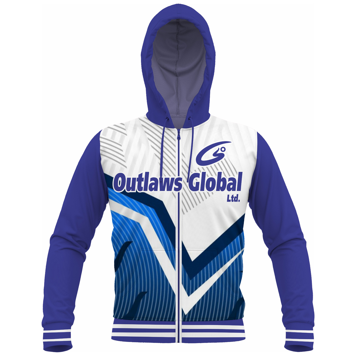Football Full Zip Sublimated Hoodie Houston 77002 Outlaws Global ltd – American Football Zipper Hoodies Supplier