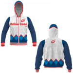 Football Full Zip Sublimated Hoodie Indianapolis 46204 Outlaws Global ltd – American Football Zipper Hoodies Supplier