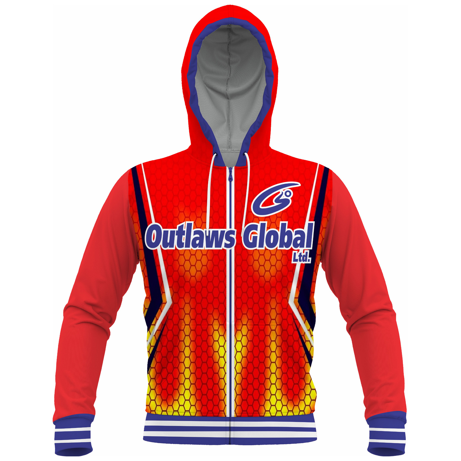 Football Hoodie Manufacturer Sublimation Outlaws Global ltd – American Football Zipper Hoodies Supplier