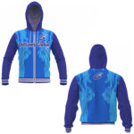 Tackle Twill Lettering Zip Hoodie Outlaws Global ltd – American Football Zipper Hoodies Supplier