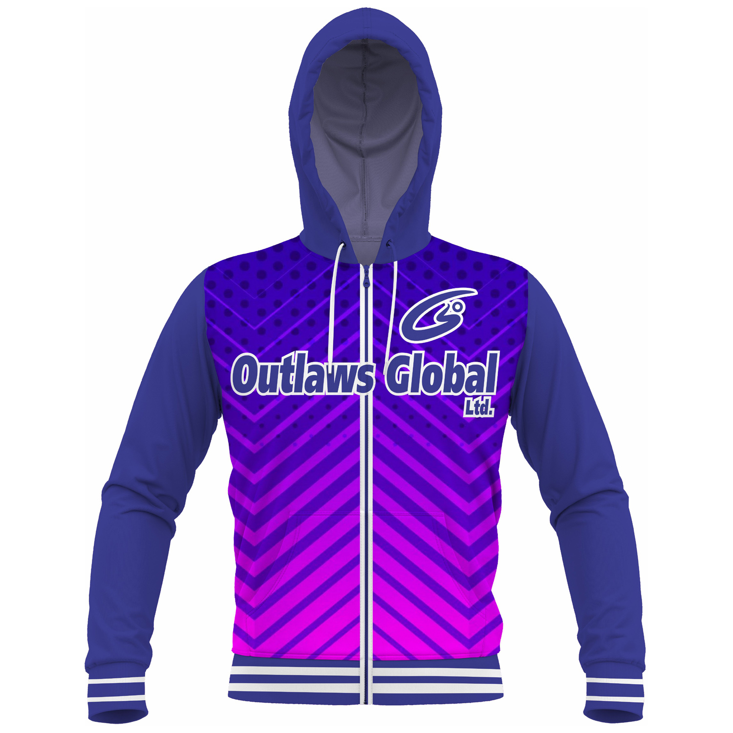 Tackle Twill Zip Hoodie Football Outlaws Global ltd – American Football Zipper Hoodies Supplier