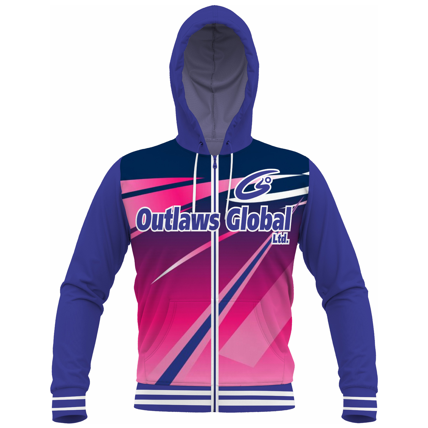 Wholesale Football Sublimated Zip Hoodies Outlaws Global ltd – American Football Zipper Hoodies Supplier