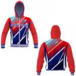 Youth Football Zip Hoodie Sublimated Outlaws Global ltd – American Football Zipper Hoodies Supplier