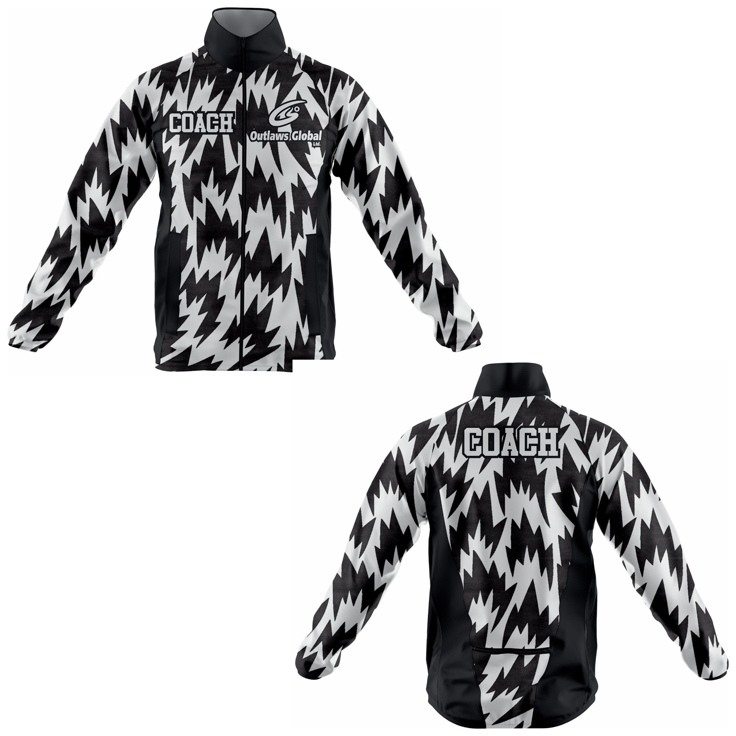 Custom Football Coach Jacket Edmonton, Alberta T5J Outlaws Global ltd – American Football Coach Jackets Supplier