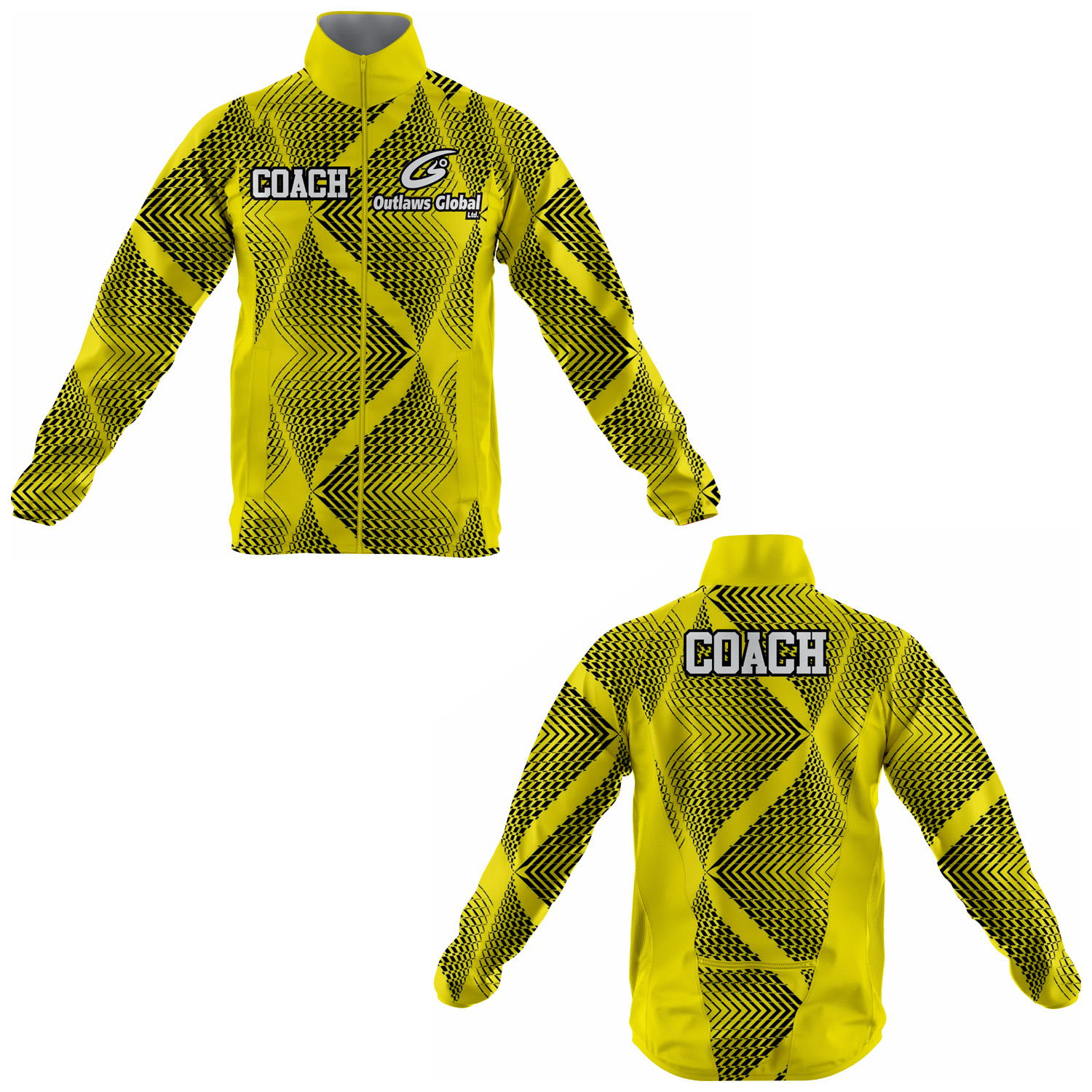 Football Coach Jacket Oshawa L1H Outlaws Global ltd – American Football Coach Jackets Supplier