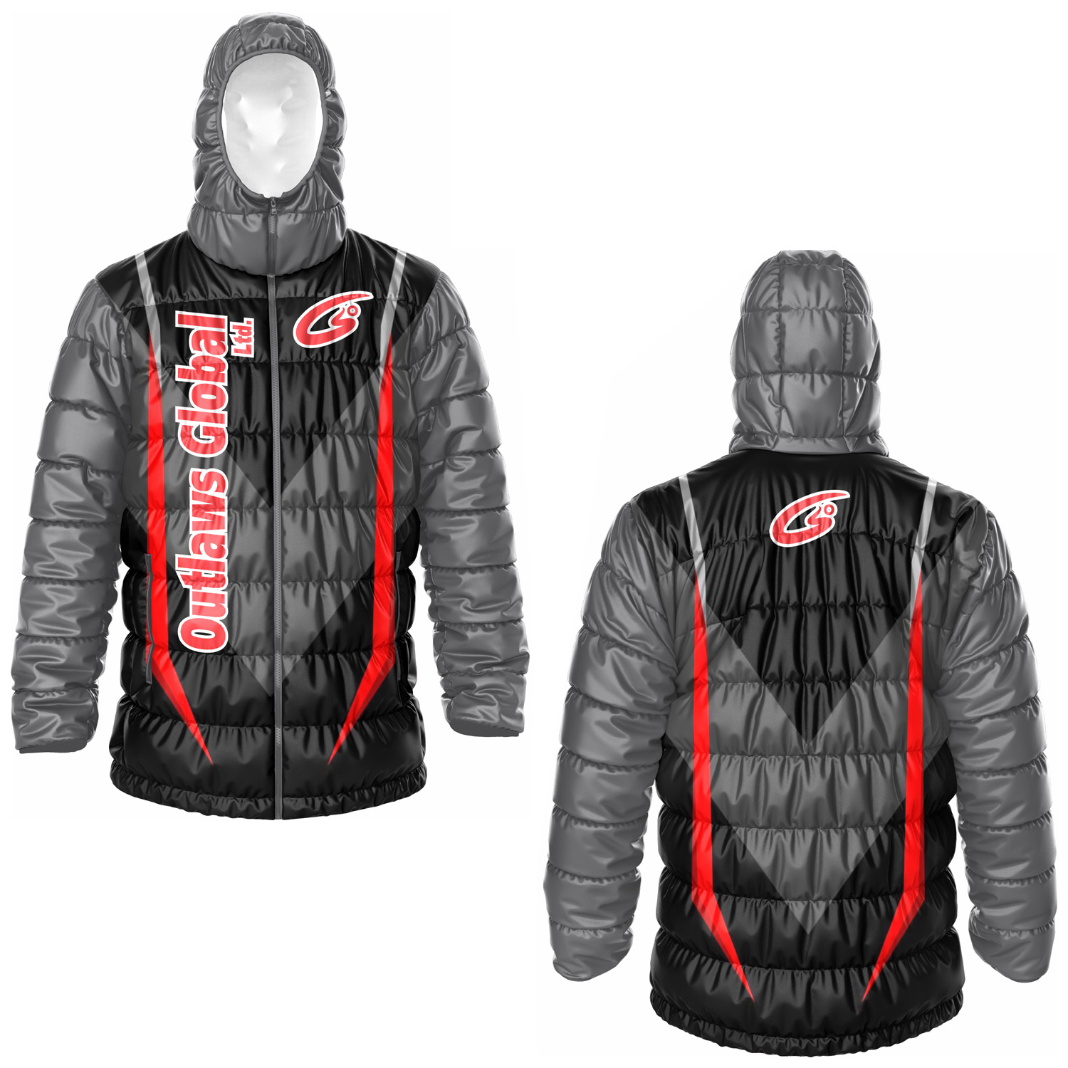 Custom Football Puffer Jjacket with Hood Atlanta, GA 30303