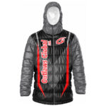 Custom Football Puffer Jacket with Hood Atlanta, GA 30303 Outlaws Global Ltd. – American Football Puffer Jacket Supplier