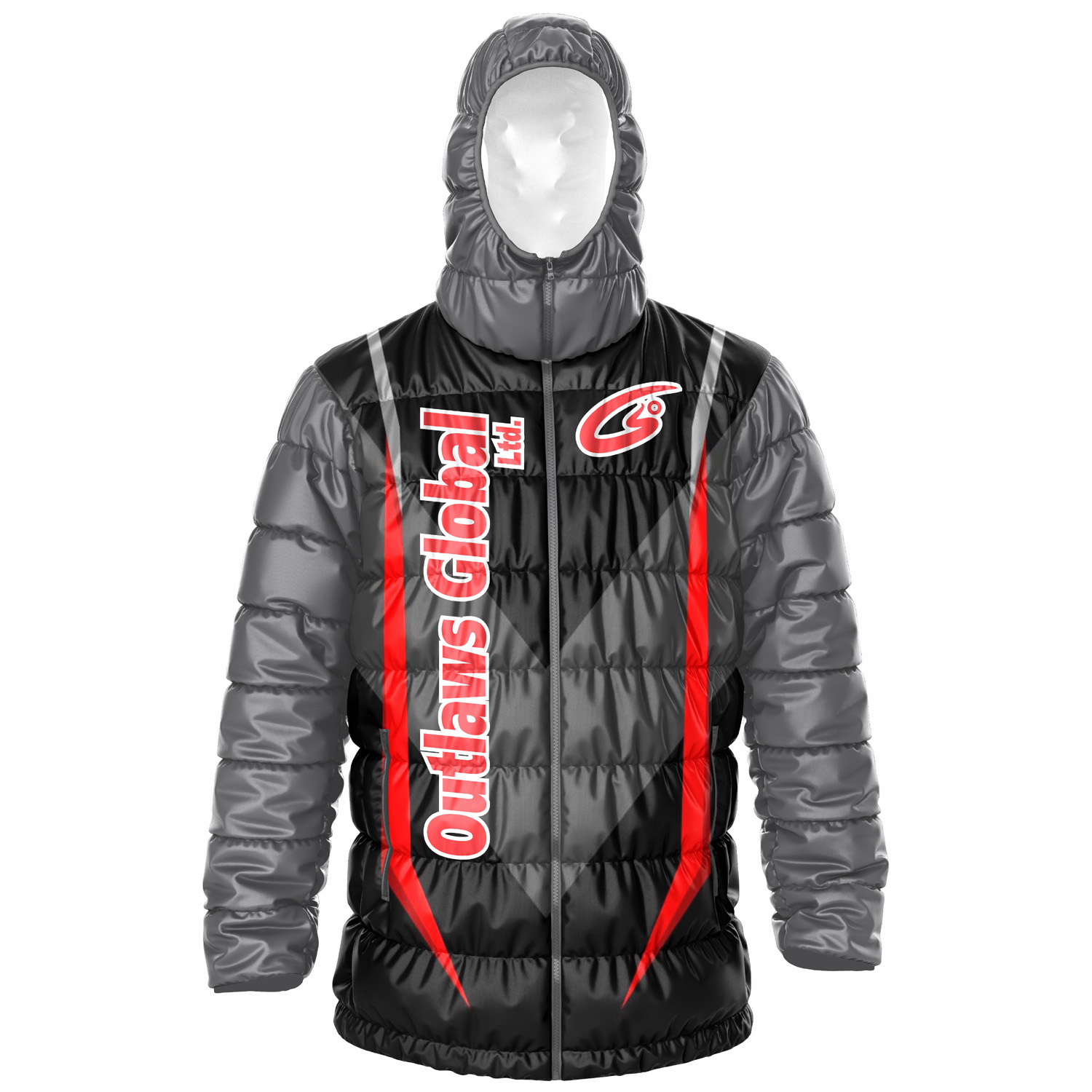 Custom Football Puffer Jacket with Hood Atlanta, GA 30303 Outlaws Global Ltd. – American Football Puffer Jacket Supplier