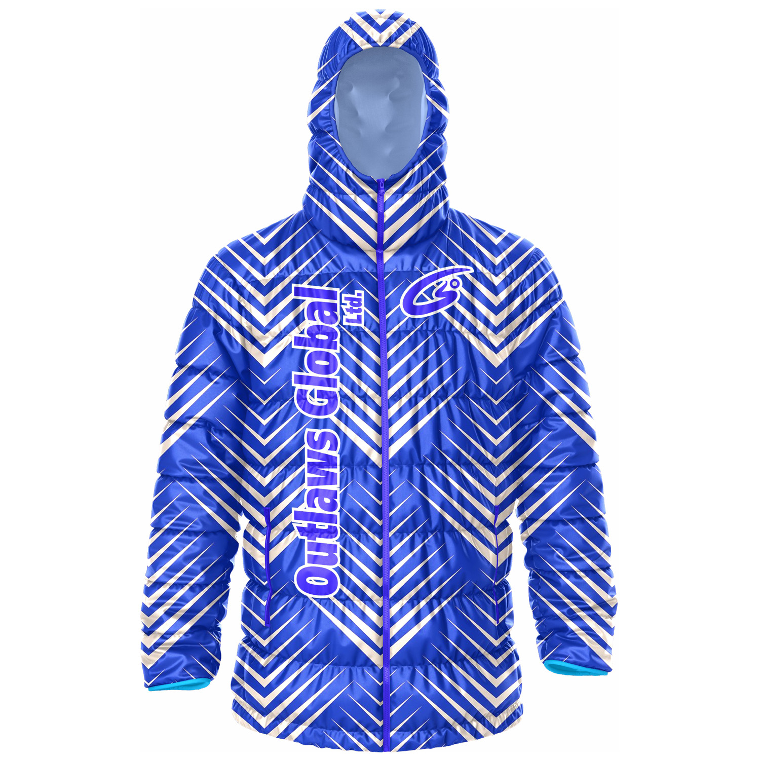 Custom Football Puffer Jacket with Hood Cincinnati, OH 45202 Outlaws Global Ltd. – American Football Puffer Jacket Supplier