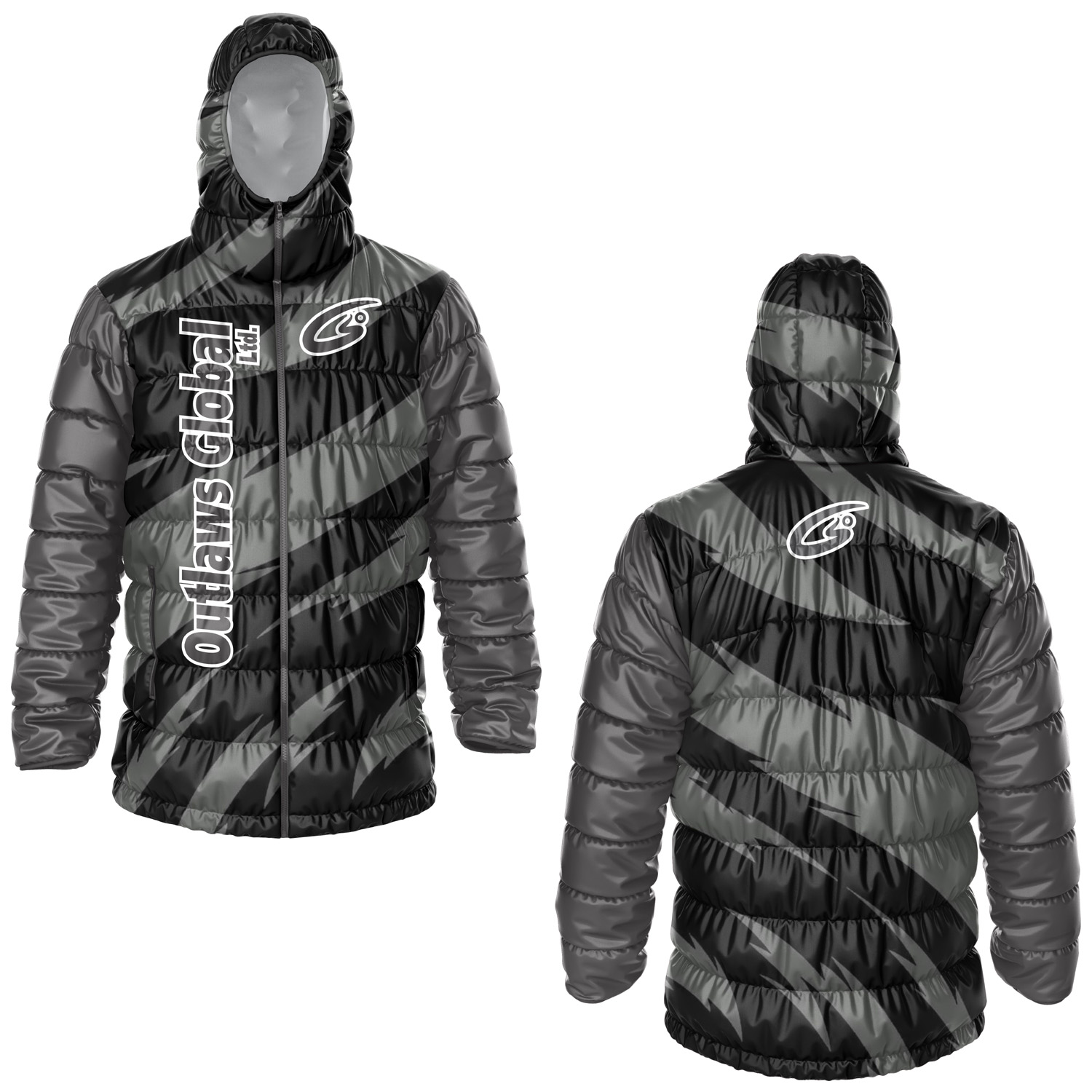 Custom Football Puffer Jacket with Hood Dallas, TX 75201 Outlaws Global Ltd. – American Football Puffer Jacket Supplier