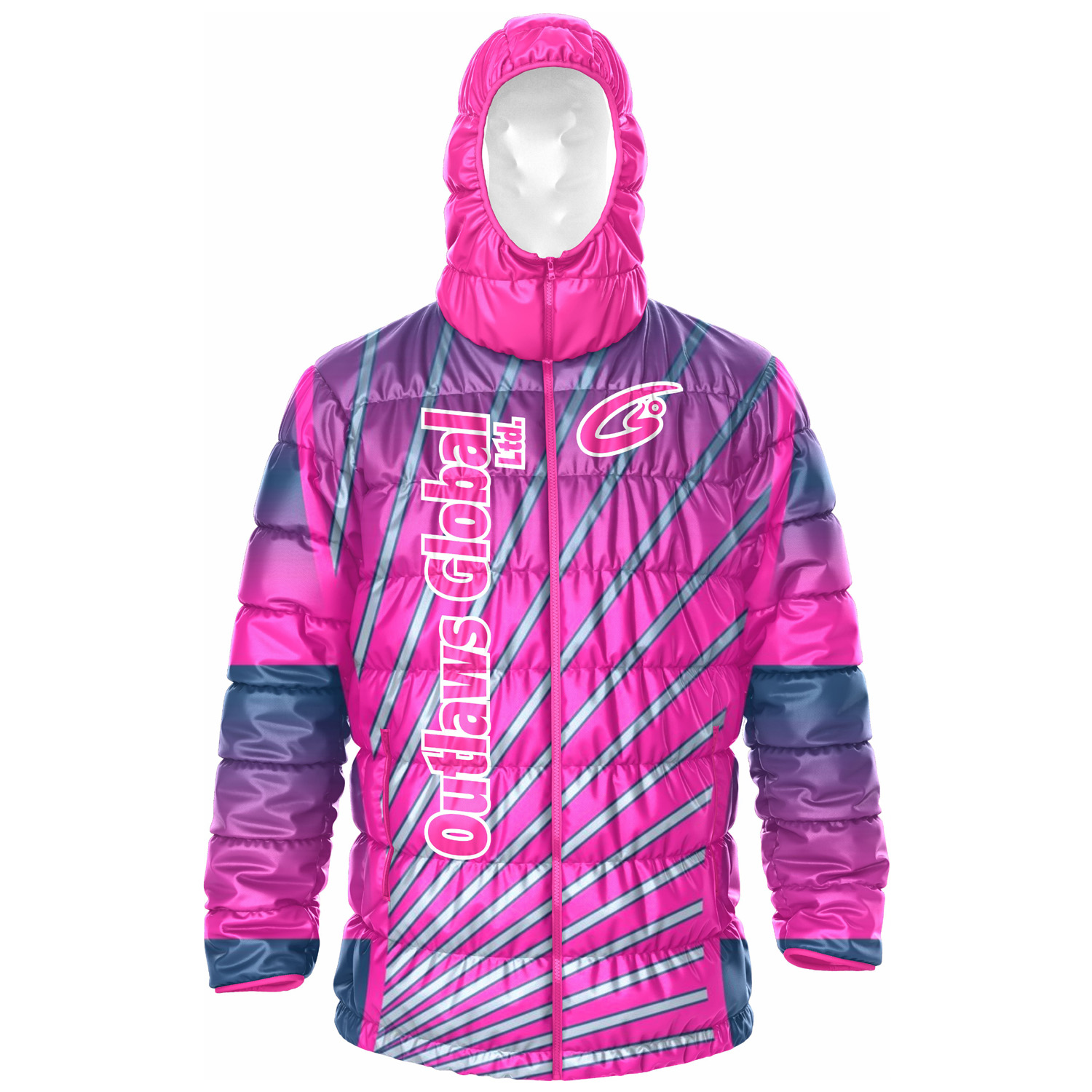 Custom Football Puffer Jacket with Hood Green Bay, WI 54301 Outlaws Global Ltd. – American Football Puffer Jacket Supplier