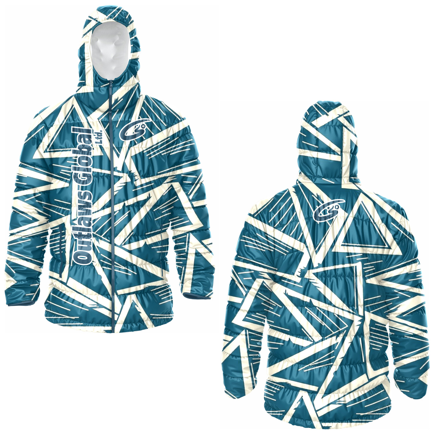 Custom Football Puffer Jacket with Hood Indianapolis, IN 46204 Outlaws Global Ltd. – American Football Puffer Jacket Supplier