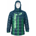Custom Football Puffer Jacket with Hood Minneapolis, MN 55401 Outlaws Global Ltd. – American Football Puffer Jacket Supplier