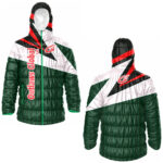 Football Puffer Jacket with Hood Green Bay 54301 Outlaws Global Ltd. – American Football Puffer Jacket Supplier