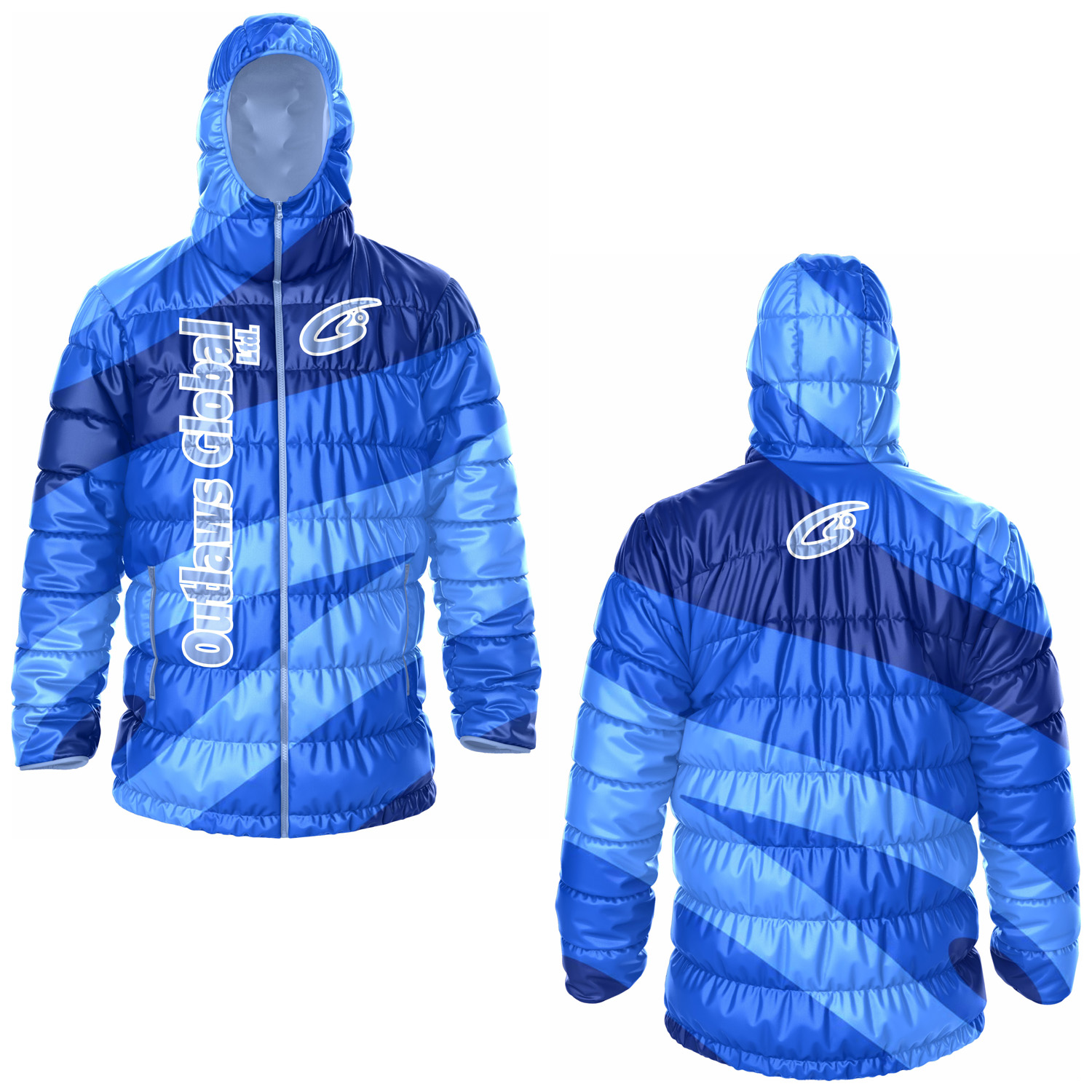 Football Puffer Jacket with Hood Kansas City 64106 Outlaws Global Ltd. – American Football Puffer Jacket Supplier