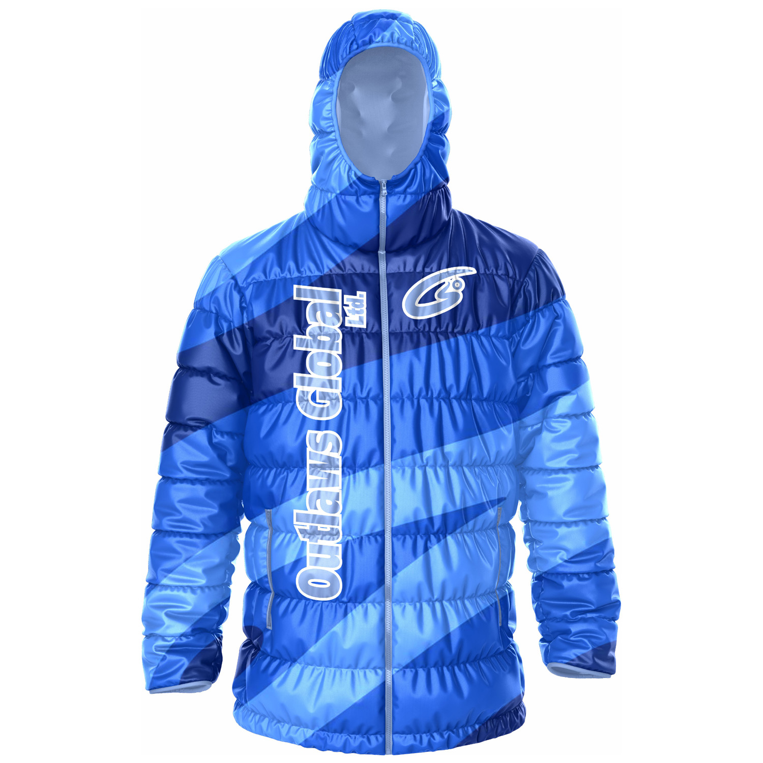 Football Puffer Jacket with Hood Kansas City 64106 Outlaws Global Ltd. – American Football Puffer Jacket Supplier