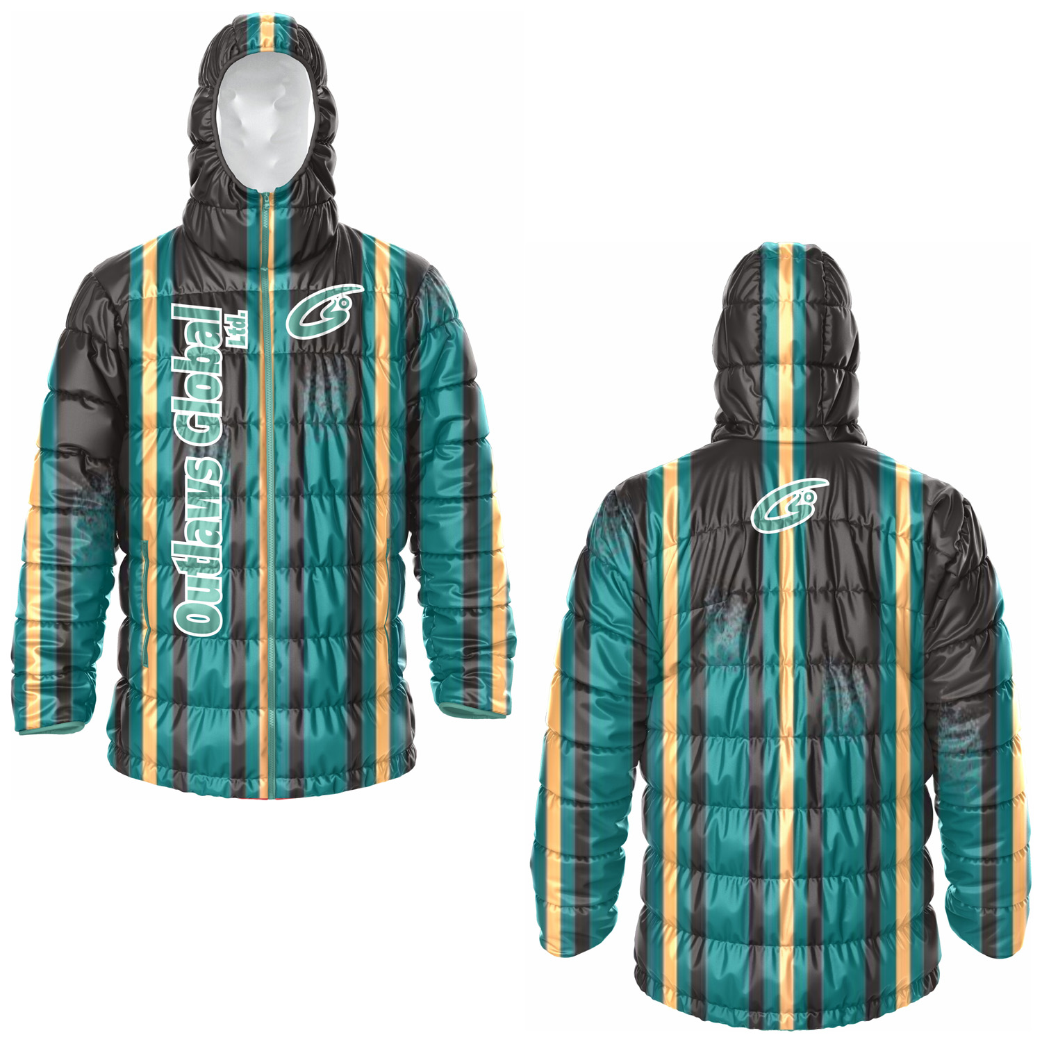 Football Puffer Jacket with Hood Miami 33101 Outlaws Global Ltd. – American Football Puffer Jacket Supplier